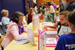Jane O'Connor ("Fancy Nancy") at the Hudson Children's Book Festival in Hudson, NY